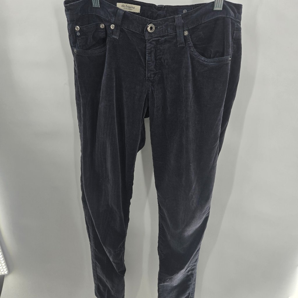 Adriano Goldschmied Ag Faded Black The Leggings Velvet Super Skinny 29r